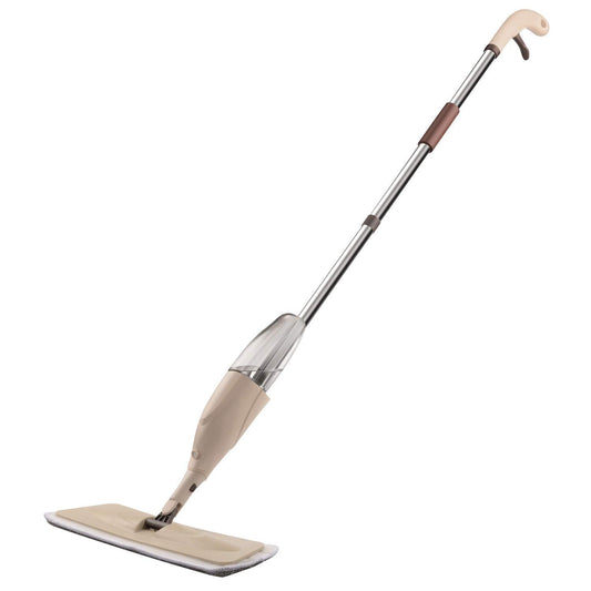 Floor Mop with Spray – Removable Washable Microfiber Cleaning Pad, Built-in Water Spray Trigger, Lightweight Flat Mop for Home, Kitchen, Office & All...